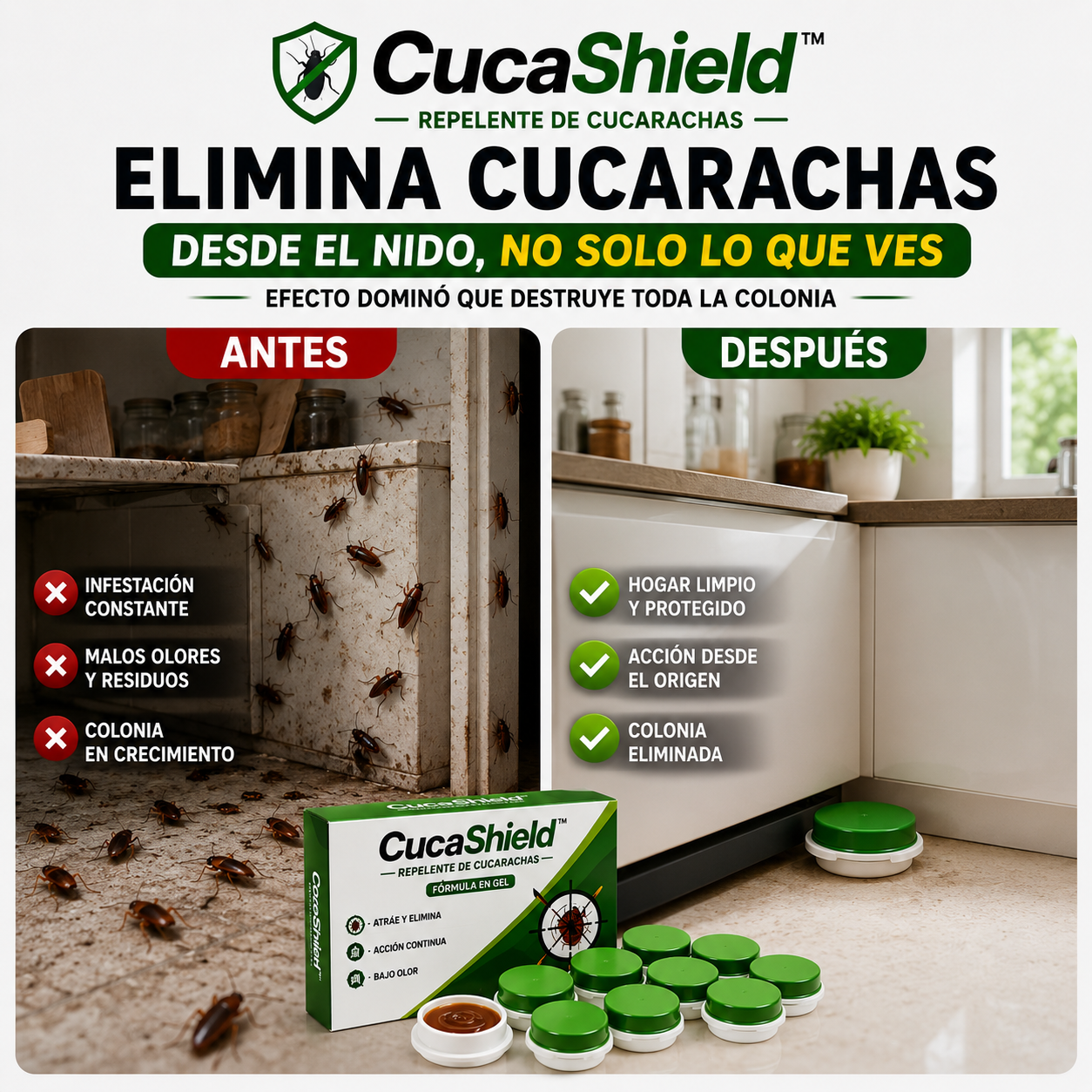 Repelente De Cucarachas | CucaShield™