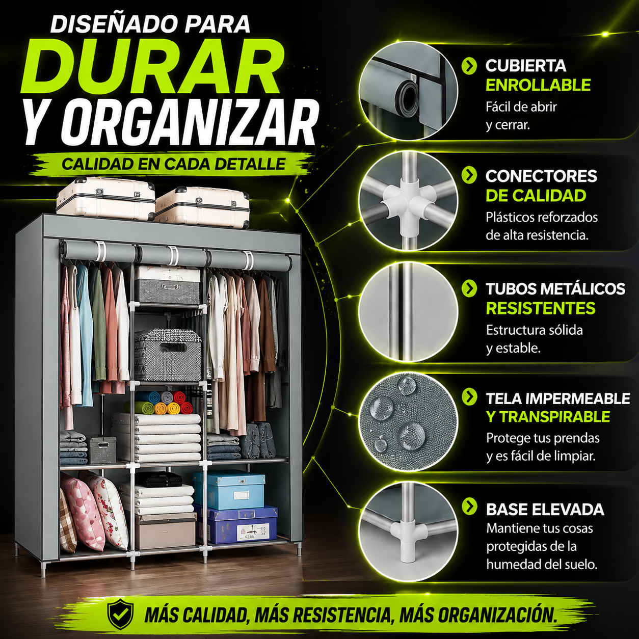 ClosetFlex™ | Armario Plegable Organizador