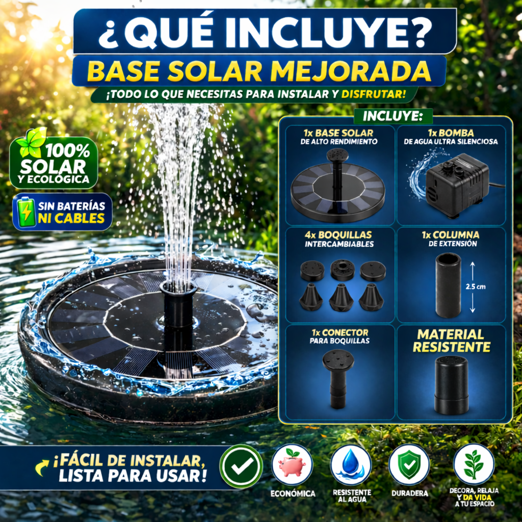Fuente de Agua Energía Solar AquaSol™