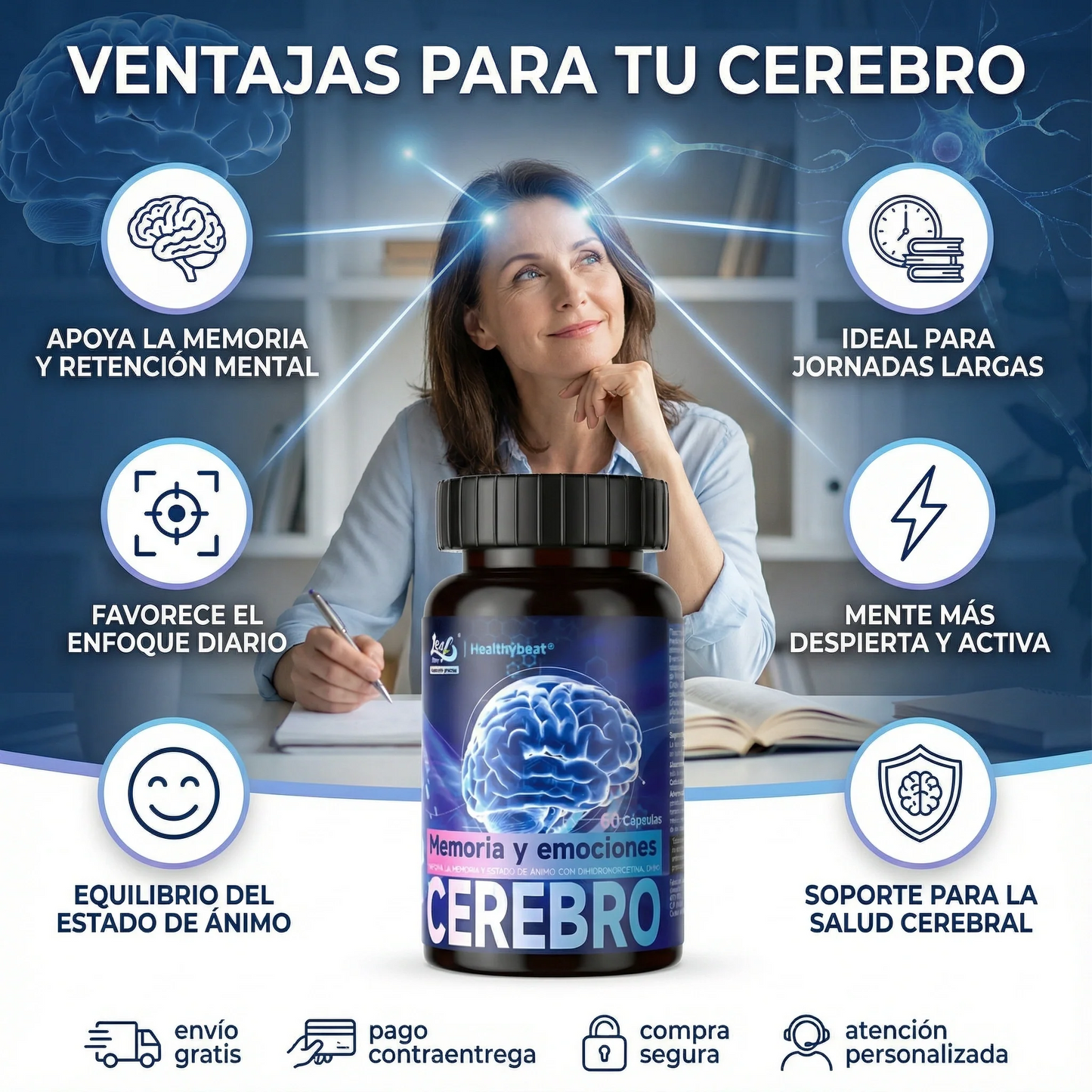 Suplemento Avanzado Para el Soporte Cerebral 60cp CEREBRO