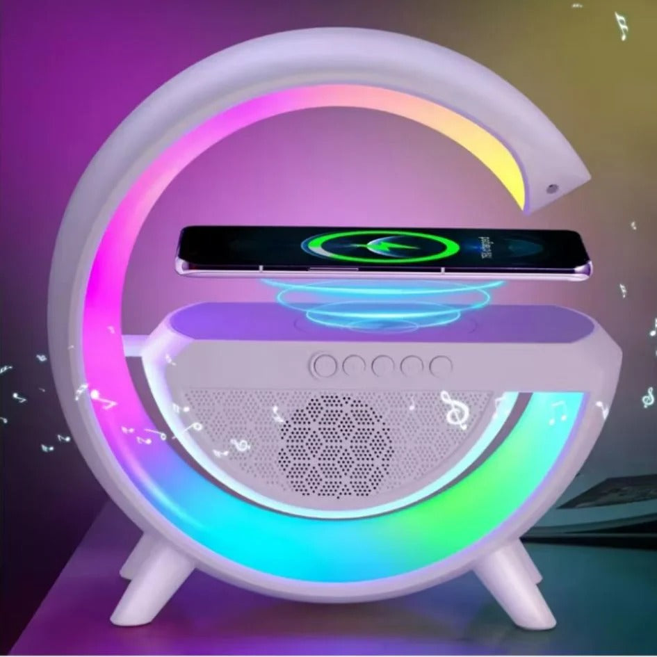 Bocina Bluethoot Con Cargador Inalambrico LUMIBEAT