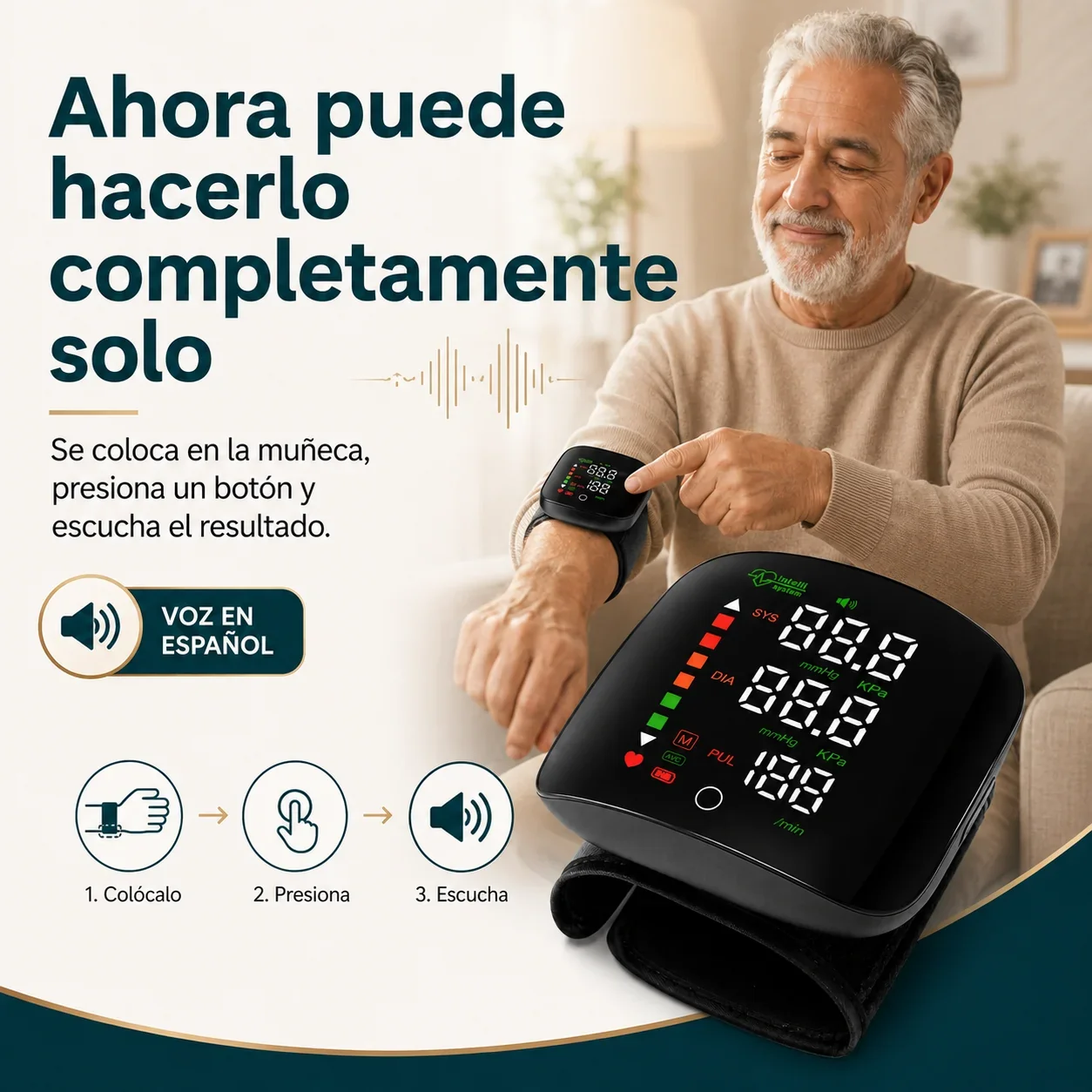 Pulsometro Digital Automatico | Presión y Pulso
