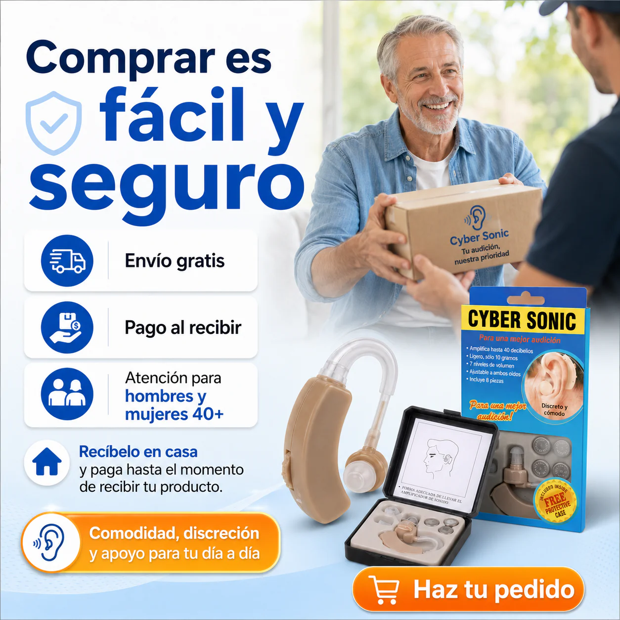 Cyber Sonic™ | Audífono Amplificador