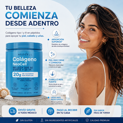 Colágeno NeoCell™ | Suplemento para Piel, Cabello y Uñas