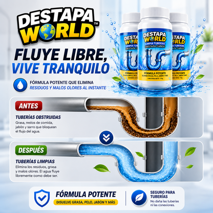 Destapa World™ | Limpia Tuberías Destapa Caños