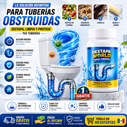 Destapa World™ | Limpia Tuberías Destapa Caños
