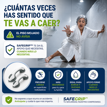 SafeGrip™ | Barra de Seguridad Antideslizante