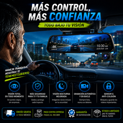CarVision™ | Retrovisor Inteligente con Cámara