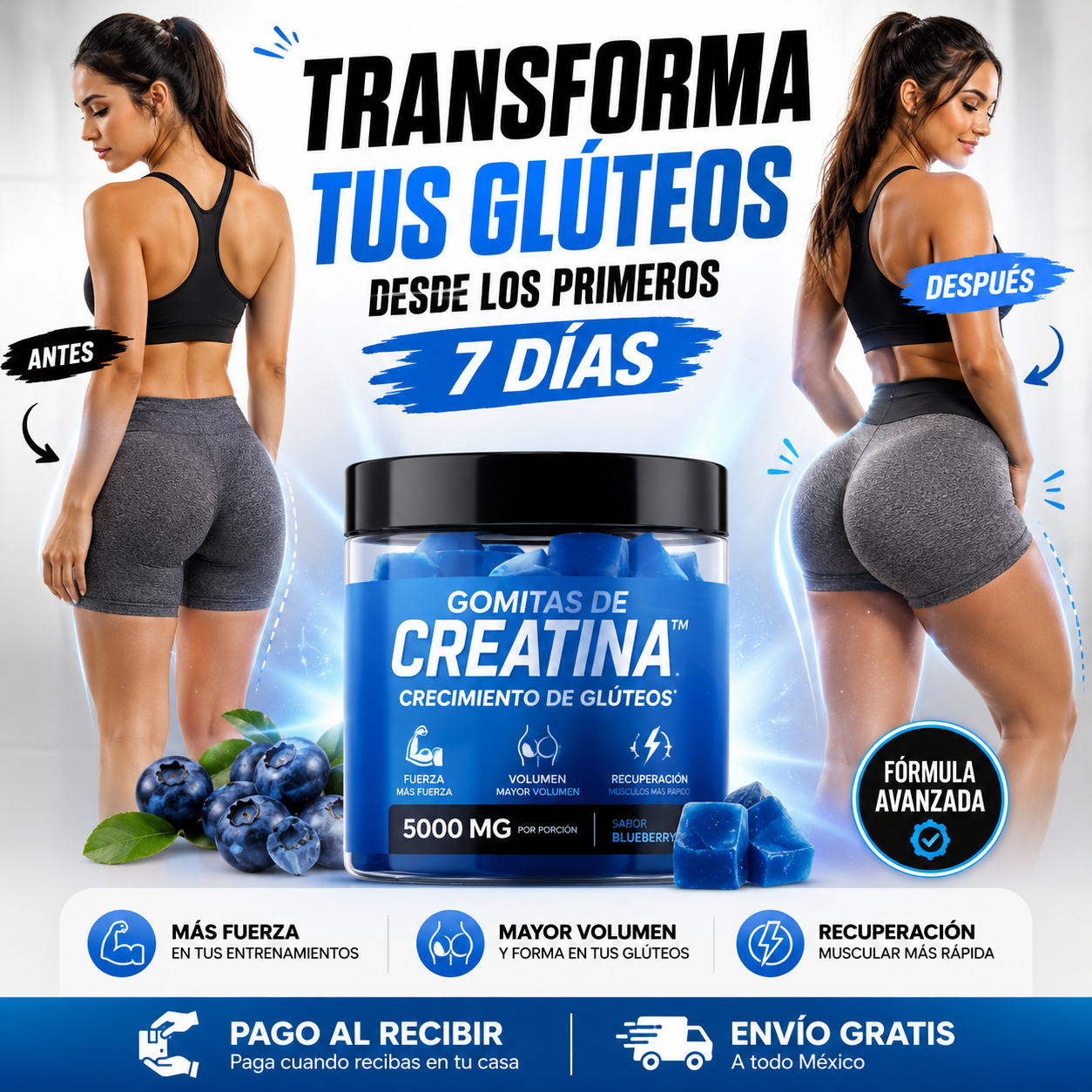 Gomitas de Creatina™ | Crecimiento de Glúteos