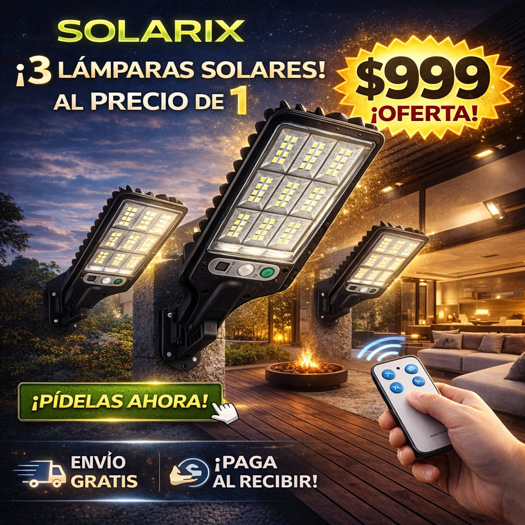 Mega Pack 3 Lámparas LED Solares SOLARIX™