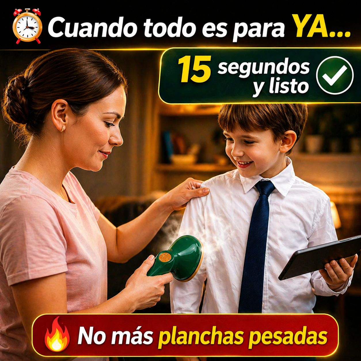 Plancha A Vapor Portátil VaporaX™