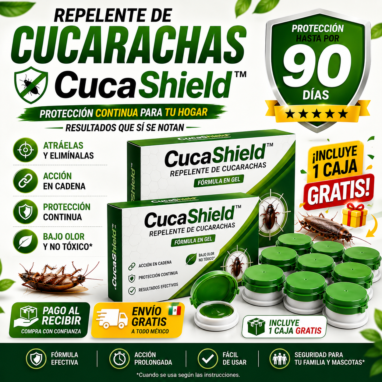 Repelente De Cucarachas | CucaShield™