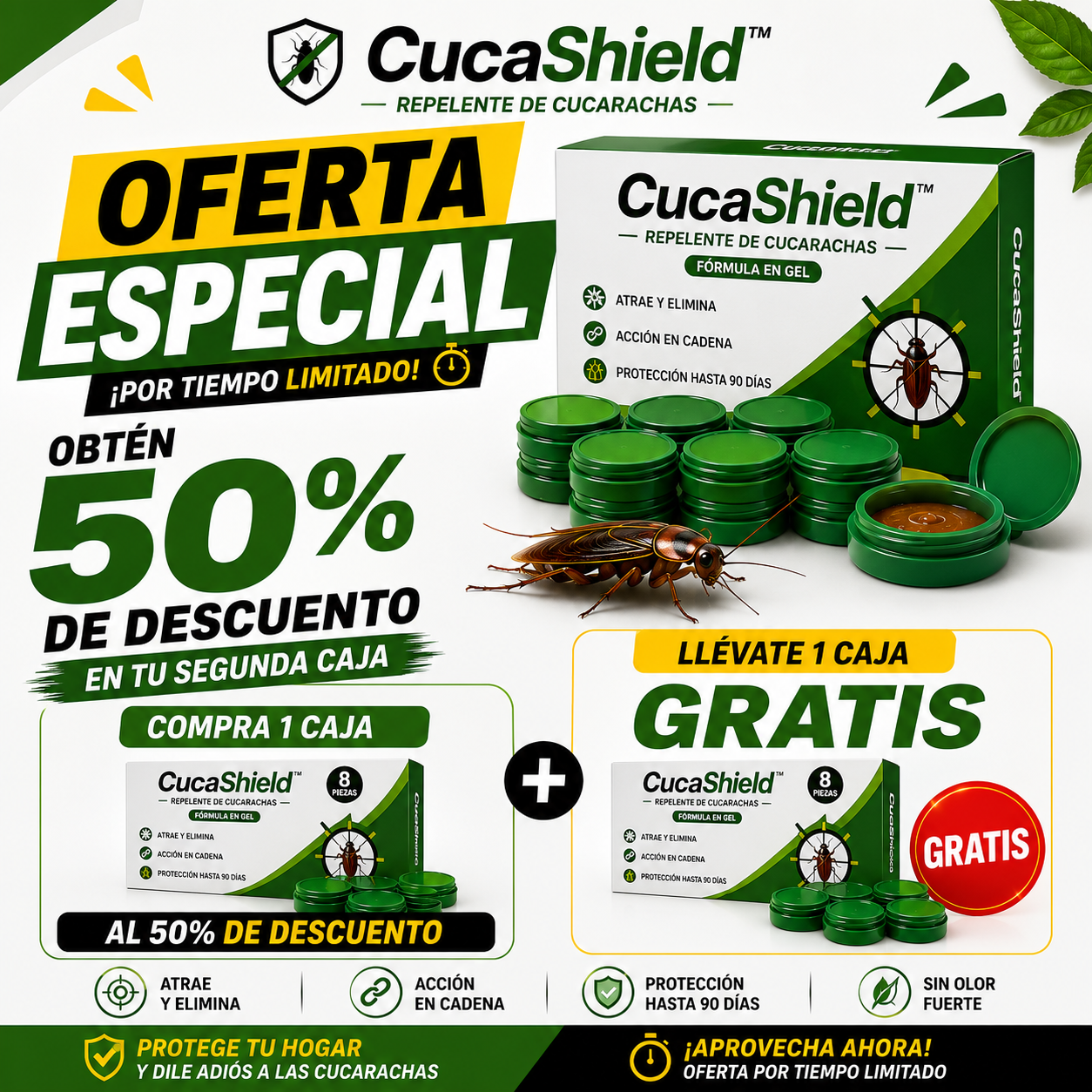 Repelente De Cucarachas | CucaShield™