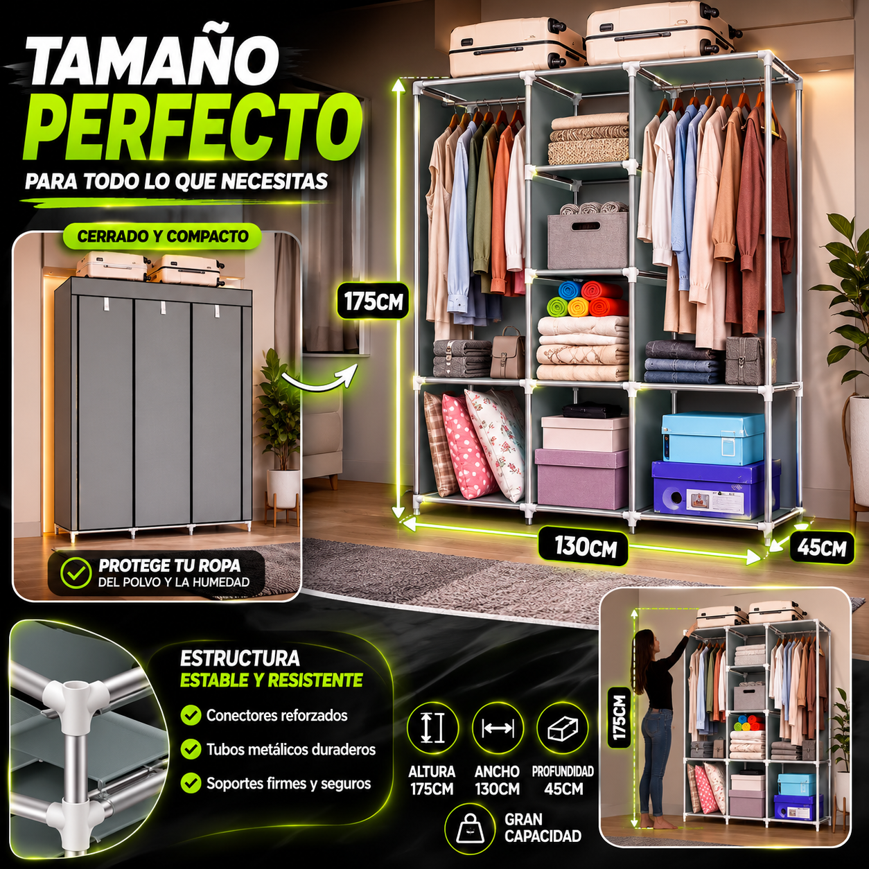 ClosetFlex™ | Armario Plegable Organizador