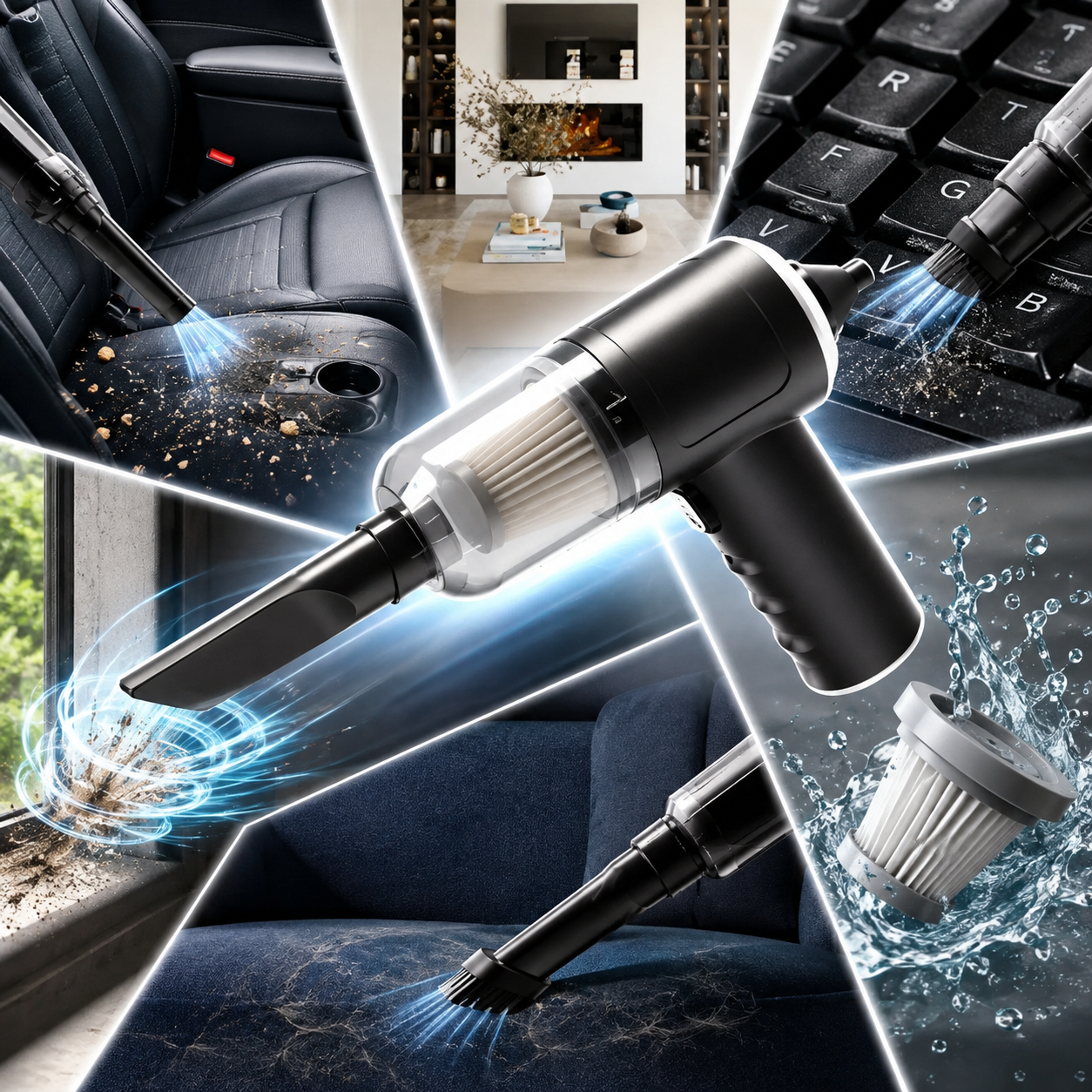 TurboClean™ | Aspiradora Pórtatil 3 en 1