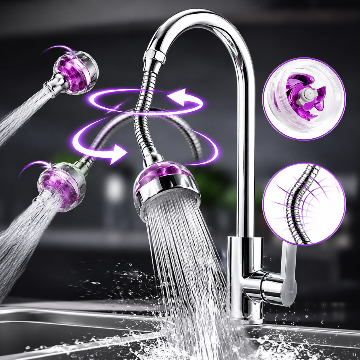 Grifo De Cocina 360 HydroSpin Pro™
