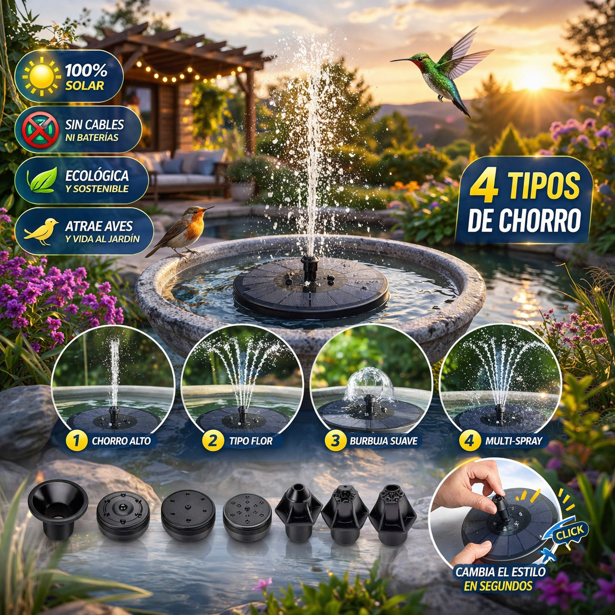 Fuente de Agua Energía Solar AquaSol™