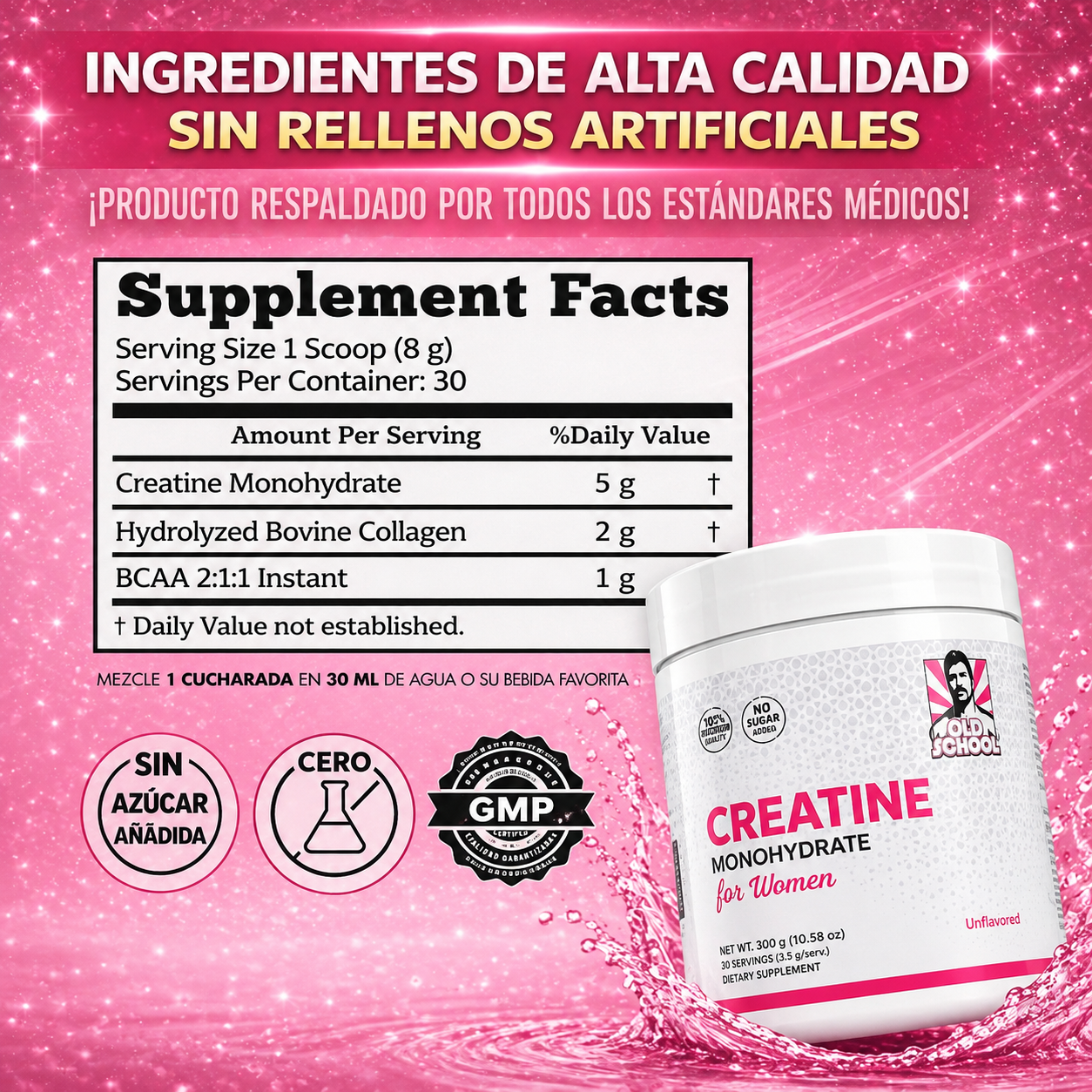 OLD SCHOOL™ | Creatina Monohydrate For Women