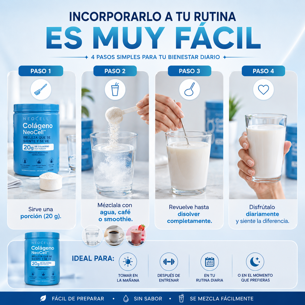 Colágeno NeoCell™ | Suplemento para Piel, Cabello y Uñas