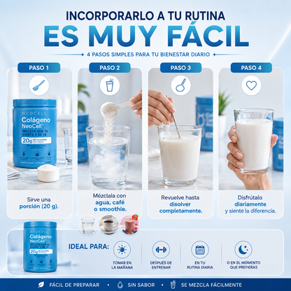 Colágeno NeoCell™ | Suplemento para Piel, Cabello y Uñas