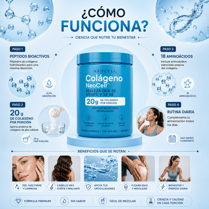 Colágeno NeoCell™ | Suplemento para Piel, Cabello y Uñas