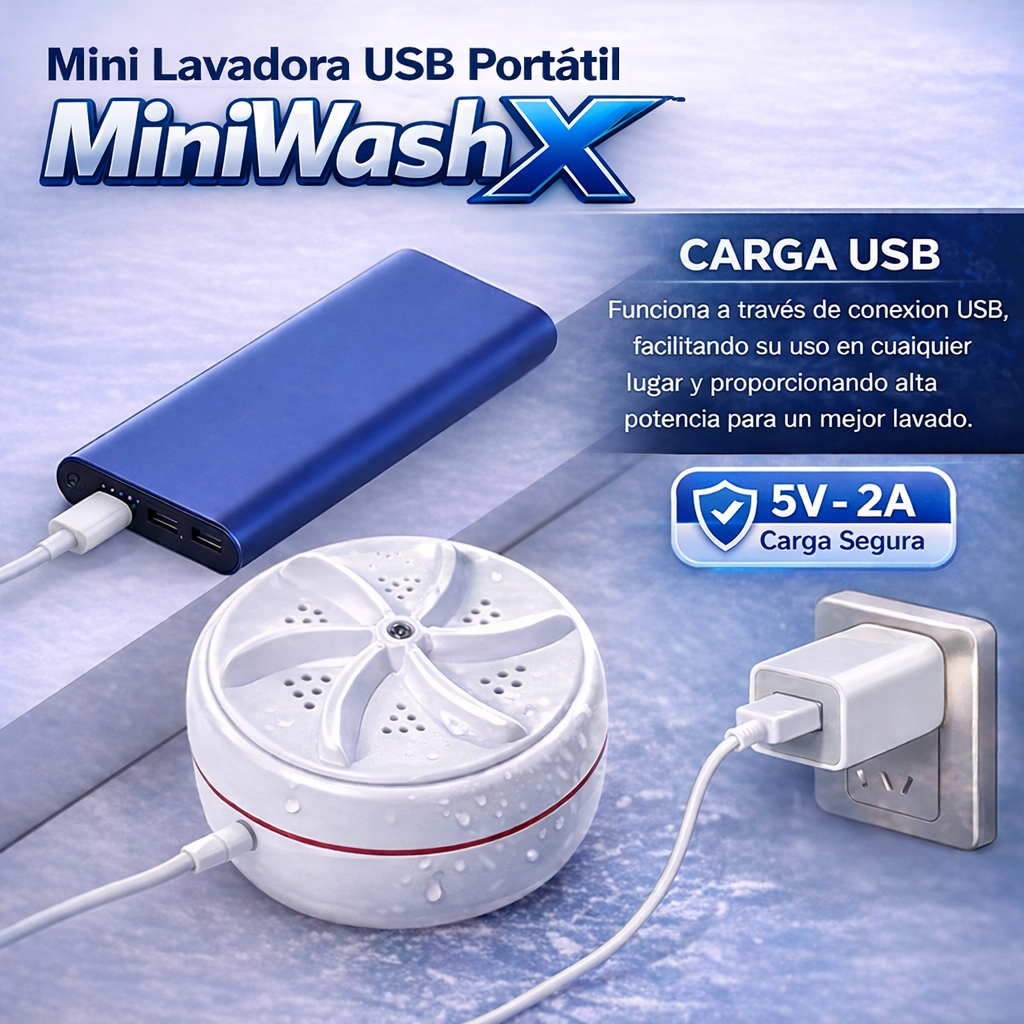Mini Lavadora Portatil USB MiniWash X™
