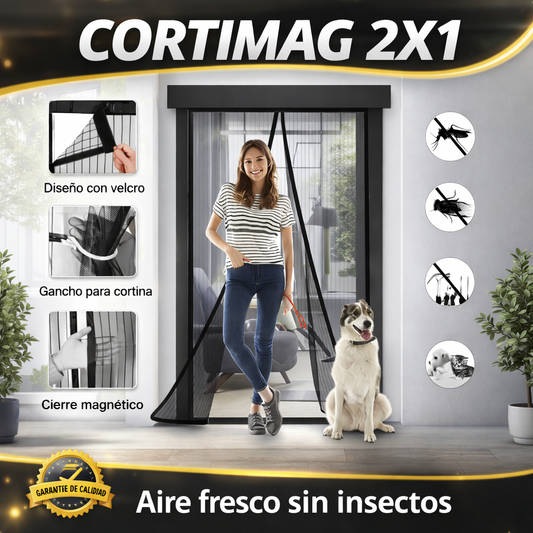 Cortina Mosquitera Magnética CORTIMAG™ 2X1