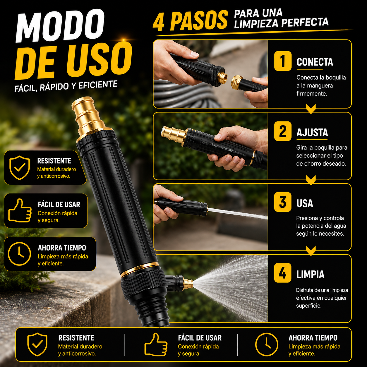 Boquilla de Alta Presión HYDROJET PRO™