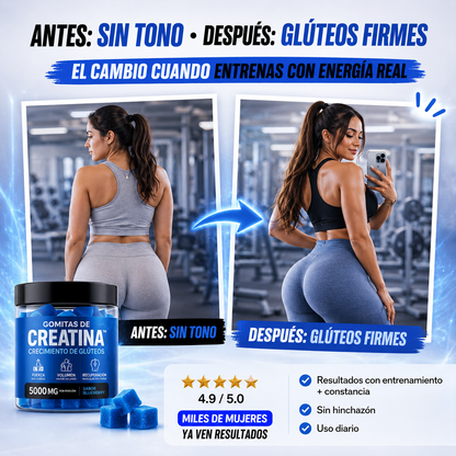 Gomitas de Creatina™ | Crecimiento de Glúteos