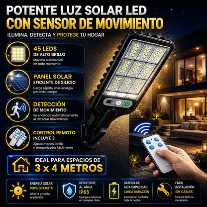SOLARIX™ | Mega Pack 3 Lámparas LED Solares