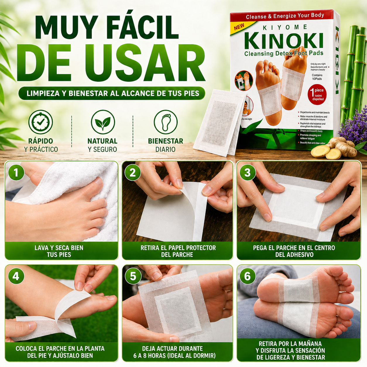 Parches Desintoxicantes KINOKI-DETOX™