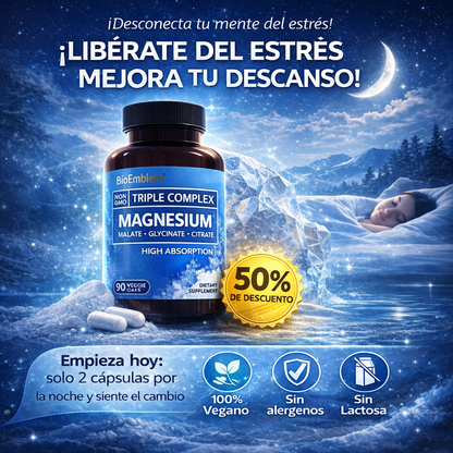 Magnesio 3 En 1 con 90cp TRIPLE COMPLEX™