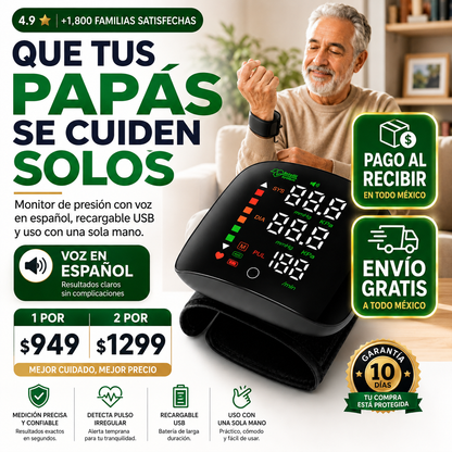 Pulsometro Digital Automatico | Presión y Pulso