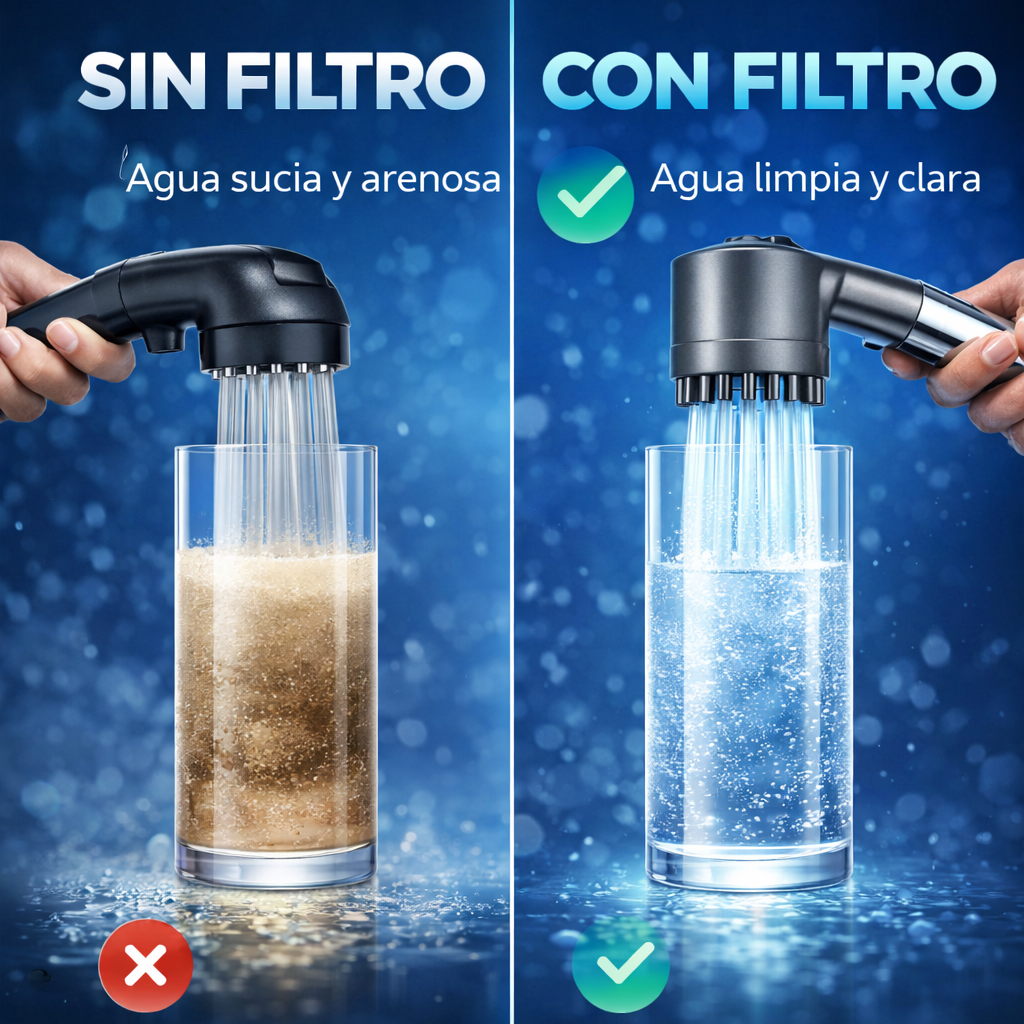 Regadera Masajeadora Con Filtro | DUCHA SPA™
