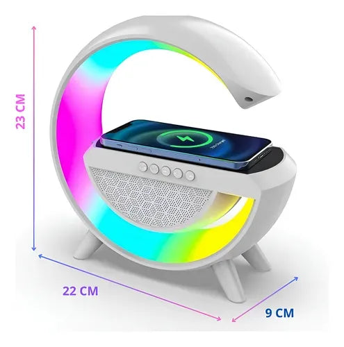 Bocina Bluethoot Con Cargador Inalambrico LUMIBEAT