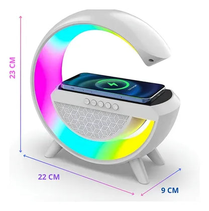 Bocina Bluethoot Con Cargador Inalambrico LUMIBEAT