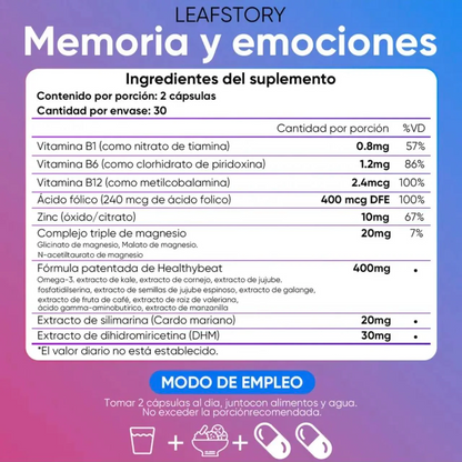 Suplemento Avanzado Para el Soporte Cerebral 60cp CEREBRO