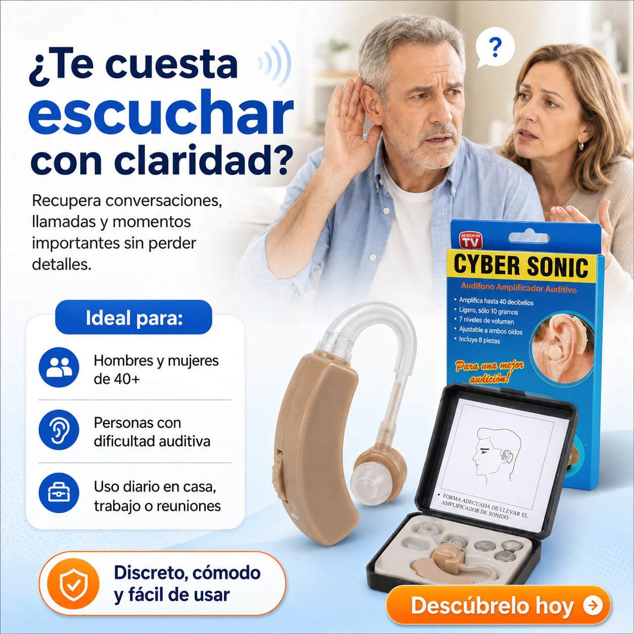 Cyber Sonic™ | Audífono Amplificador