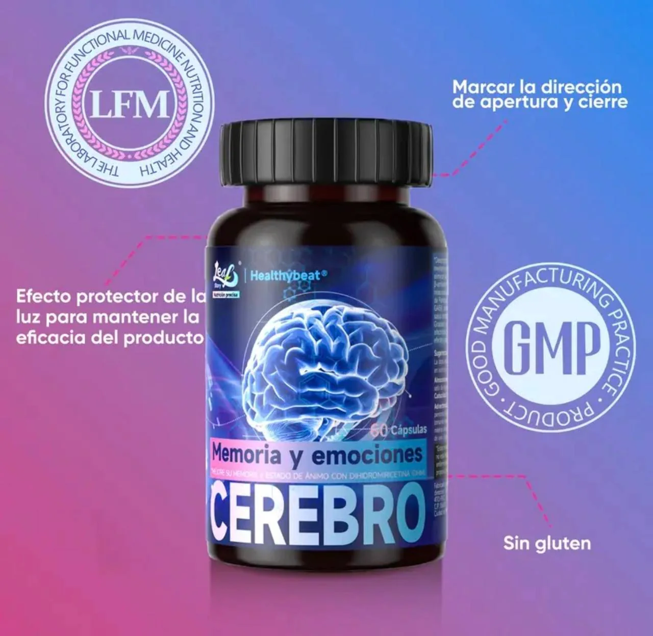 Suplemento Avanzado Para el Soporte Cerebral 60cp CEREBRO