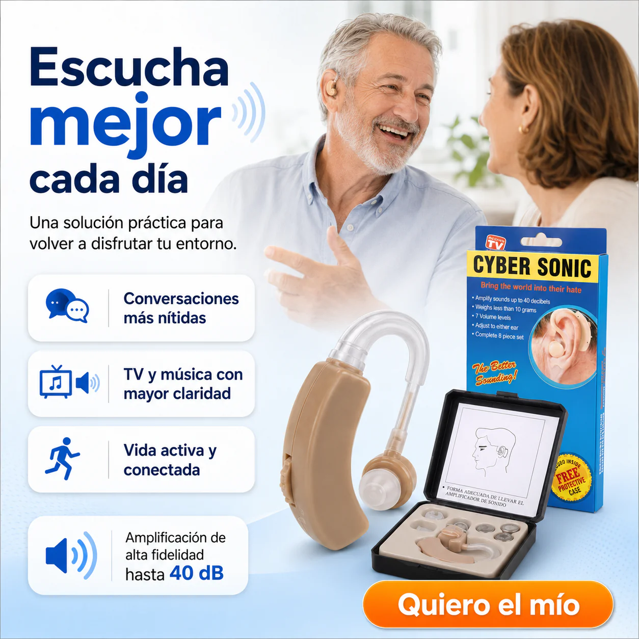 Cyber Sonic™ | Audífono Amplificador