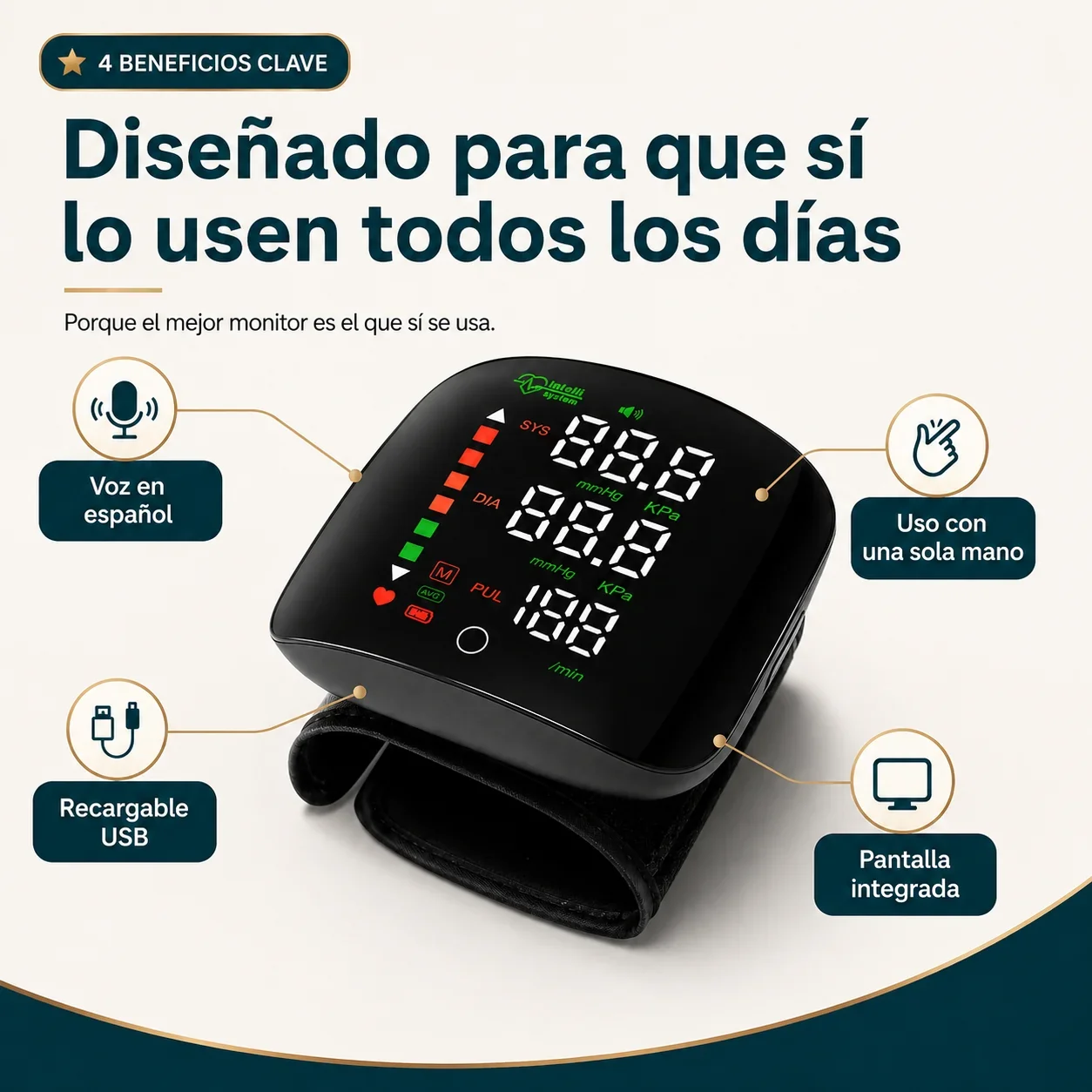 Pulsometro Digital Automatico | Presión y Pulso